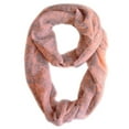 thumbnail image 1 of Beautiful Tropical Hawaiian Hibiscus Flower & Lace Design Infinity Loop Scarf (Pink/Grey), 1 of 1