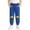 Blue, variant on Boys Sweatpants Joggers Ages 1-8 Years Kids Casual Pants with Pockets Elastic Waist Cartoon Print Trousers