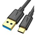 thumbnail image 1 of SUNGUY USB C Android Auto Cable 1.5FT, 10Gbps USB C 3.1 Gen 2 Data Transfer, 3A Fast Charging USB A to USB C CarPlay, 1 of 5