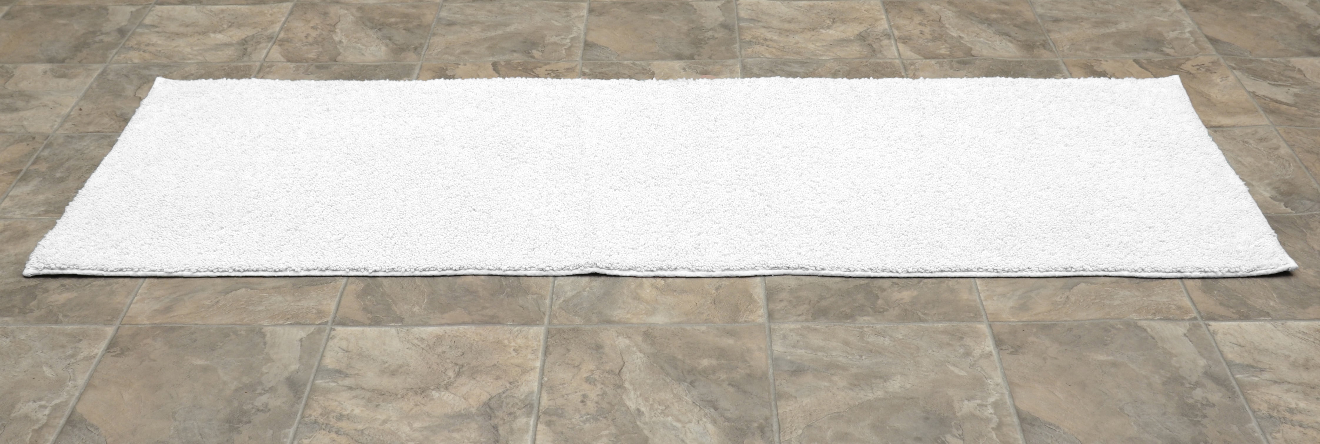 Garland Rug Classic Cotton White Bathroom Runner, 22" x 60"