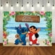 thumbnail image 4 of 1 juego de fondos para fiesta con temática de dibujos animados de Lilo y Stitch, decoración para fotos de fiestas de cumpleaños de niños, fondo de fotografía con flores del océano, 4 of 5