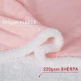 thumbnail image 6 of softan Waterproof Dog Blanket, Washable Pet Blanket for Sofa Couch Bed, Liquid Pee Proof Dog Bed Cover, Soft Durable and Reversible Sherpa Fleece Blanket for Medium Large Dogs (Pink 50”x 60”), 6 of 6