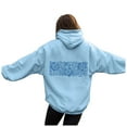 thumbnail image 5 of Kaprioy Cute Hoodies for Teen Girls Women Y2k Floral Graphic Oversized Sweatshirt Long Sleeve Preppy Clothes Sky Blue, M, 5 of 7