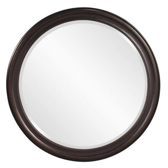 George Round 36" Wood Wall Mirror