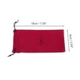 thumbnail image 4 of Unique Bargains 1 Pc Drawstring Eyeglass Pouch Portable Eyeglasses Storage Red, 4 of 5