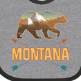 thumbnail image 4 of Inktastic Montana Vacation Bear Silhouette Boys or Girls Baby Bib, 4 of 4