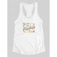 thumbnail image 3 of Friendship Day Color Drops Racerback Tank Women -Image by Shutterstock, Female Small, 3 of 4