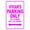 Pink, variant on Vivian's Parking Only All Others Will Be Towed Name Gift Novelty Metal Aluminum 8"x12" Sign