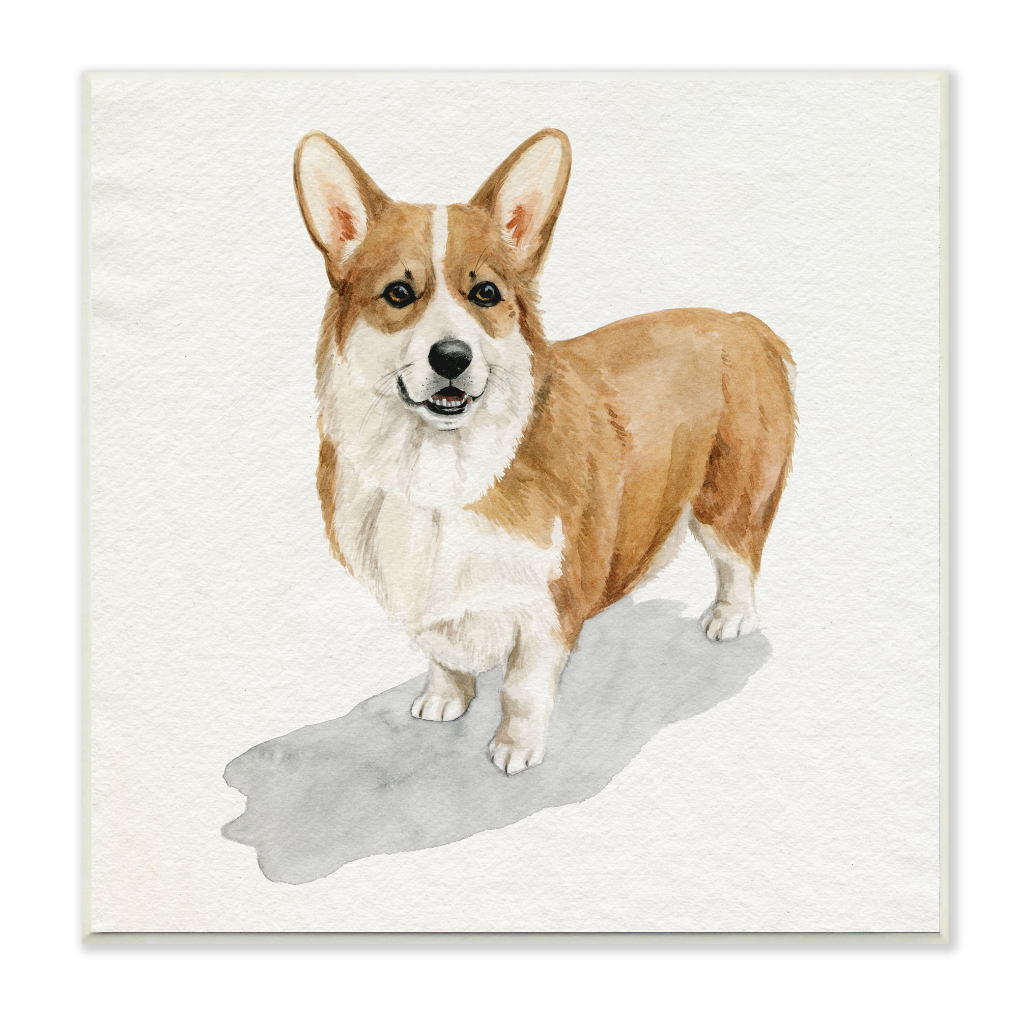 Corgi Dog Walker Silkscreen Print