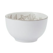Pfaltzgraff Enchanted Bloom 12 Piece Stoneware Dinnerware Set Gray