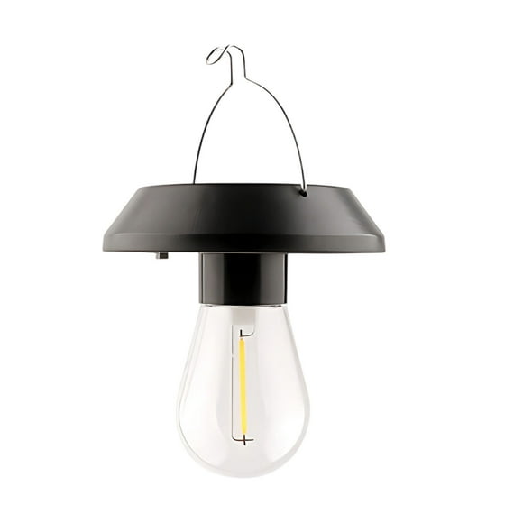 Bfogop Solar Pendant Light Indoor Outdoor, Solar Shed Light IP65 Waterproof Metal Powered Hanging Chandelier, Gazebo Lights with Pull Cord for Garden, Chicken Coop, Gazebo, Barn