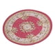 thumbnail image 5 of Alfombra Redonda para Casa de Muñecas 1:12 Ticfox 6.2 Pulgadas Flor Roja, 5 of 14