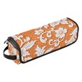 thumbnail image 2 of Hair Tool Organizer Bag with Heat Resistant Mat Removable Travel Storage Case for Hot Air Brushes Curling Irons White Lace with Openwork Weave, 2 of 8