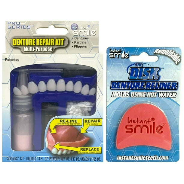 Instant Smile Makeover Pro Series Denture Repair Kit with The Disk
