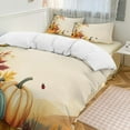 thumbnail image 2 of Autumn Harvest Pumpkins Sunflowers Bedding Set Couple Bedclothes Pillowcase Home Textiles Bed 3pcs Set for Bedroom Customized Decoration King, 2 of 6
