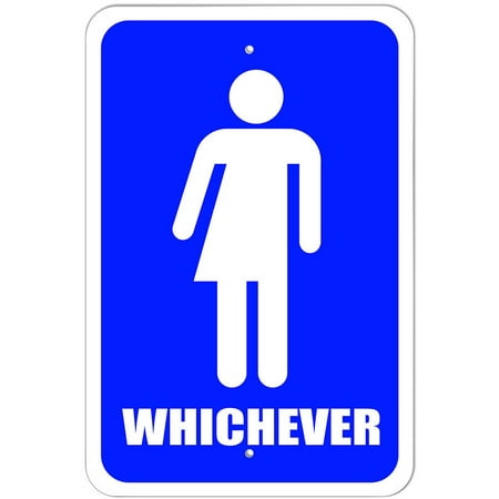 Whichever Bathroom - All Gender Neutral Transgender Transexual Restroom (Best Gender Neutral Bathroom Signs)