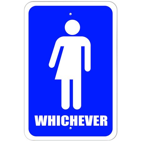 Whichever Bathroom - All Gender Neutral Transgender Transexual Restroom (Best Gender Neutral Bathroom Signs)