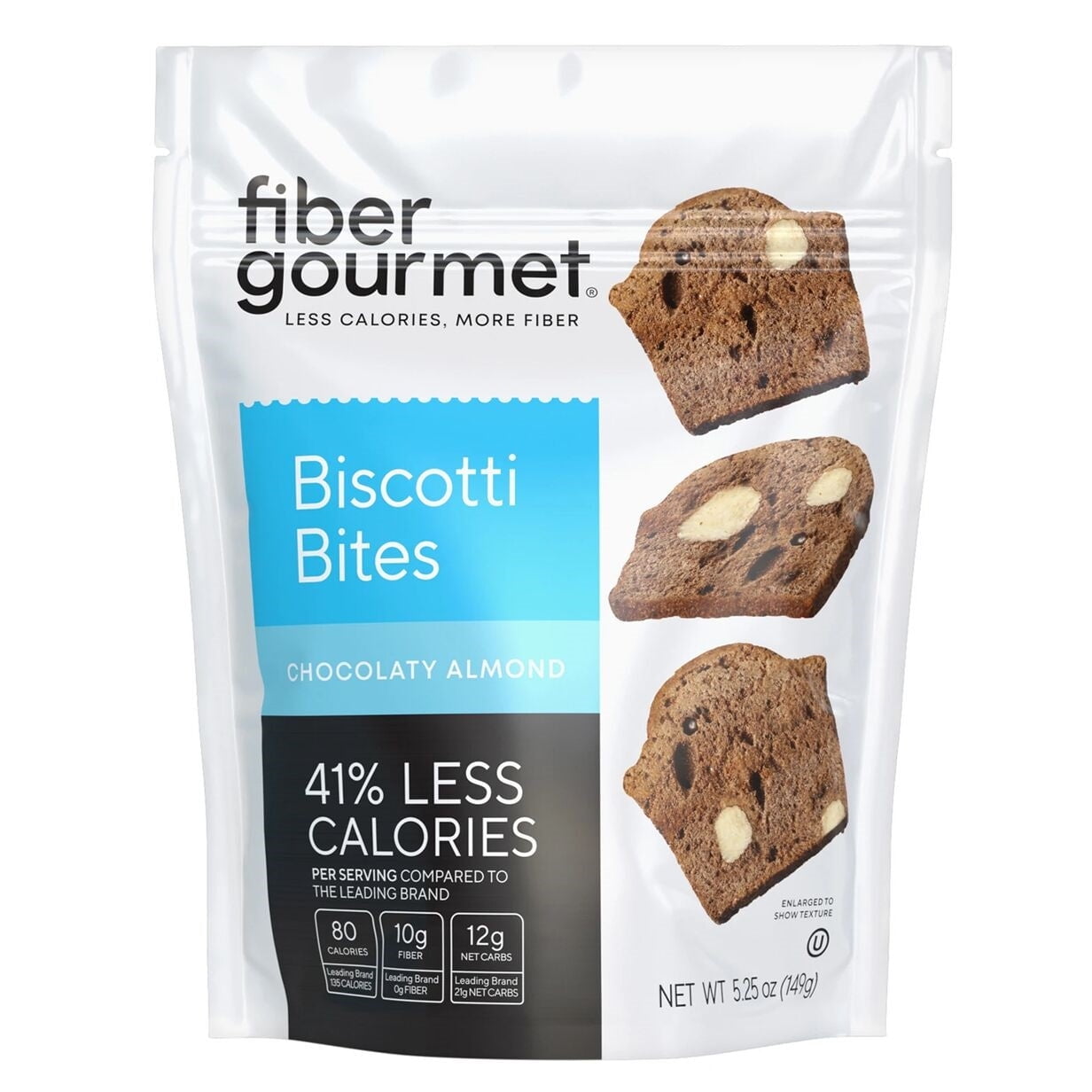 Fiber Gourmet Biscotti Bites (5.25oz) Flavor Chocolaty Almond