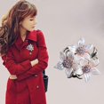 thumbnail image 3 of New Dual Purpose Alloy Simple Scarf Buckle Brooch Flower Shape Pin Women Ladies, 3 of 5