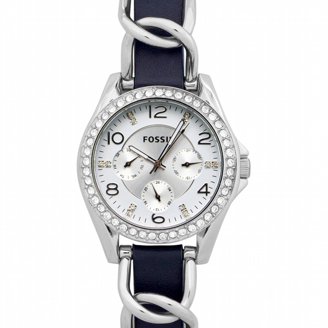 Fossil Women\'s Silver Analog Quartz Riley Stainless Steel Multifunction Watch Amazon.com: Fossil Women main image 3