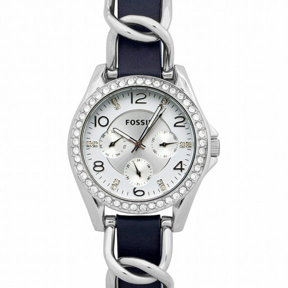 Fossil Women's Riley Analog Display Analog Quartz Blue Watch 38MM ES3464