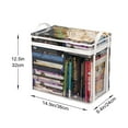 thumbnail image 3 of Clearance Student Book Storage Bag Transparent Storage Box Foldable Handheld Books School Supplies Organising Box, 3 of 3