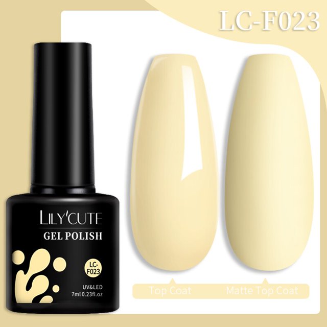 LILYCUTE Esmalte de uñas de gel de color rojo fluorescente Primavera Verano Popular Barniz de gel semipermanente Diseños de arte de uñas Capa superior mate Dengxun unisex