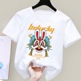 thumbnail image 2 of Gibobby Blusa Termica Niños pequeños, niñas, niños, año chino del conejo, letras de Año Nuevo chino, estampados, camiseta(Blanco, 12-18 Meses), 2 of 3