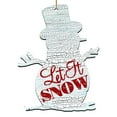 thumbnail image 1 of Designocracy 99801-M Let It Snow Snowman Aimant en Bois, 1 of 1