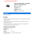 thumbnail image 2 of Front Left Wheel Cylinder - Compatible with 1953 - 1960 Ford F-250 1954 1955 1956 1957 1958 1959, 2 of 2