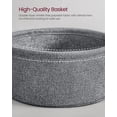 thumbnail image 3 of VASAGLE LILEA Collection - Side Table with Charging Station, Round End Table with Fabric Basket, Nightstand with USB Ports, for Living Room, Bedroom, Modern, Dove Gray and Slate Gray, 3 of 9