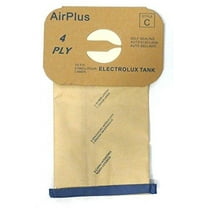 8 (Eight) Bags for Compatible with Electrolux Canister Vacuum Style C - 4 Ply Bags with Rubber S