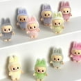 Tongzeng 2packs Keychains,Mini Plush Labubu Doll Vinyl Baby Pendant