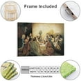 thumbnail image 2 of AEFER Christian Wall Art Last Supper Wall Decor-The Last Supper Painting Canvas Print Art, Jesus Last Supper Picture Art For Living Room Dinning Room Frame: 24x20inch(60x50cm), 2 of 5