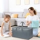 thumbnail image 1 of Bolsa de transporte de gran capacidad con tela transpirable - Bolsa de hombro impermeable para ropa, mantas y almohadas, maleto de mano plegable para dormitorio, autocaravana y espacios pequeños, 1 of 6