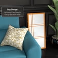 thumbnail image 3 of Red Lantern 3 ft. Short Double Cross Shoji Screen - Honey - 3 Panels, 3 of 6