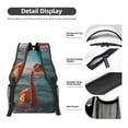 thumbnail image 4 of Yiaed Swimming Goggled Flamingo Print School Backpack College Backpack Daypacks for Students High School Spacious and Durable Daypack for Work and Travel-One Size, 4 of 6