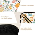 thumbnail image 5 of FORMRS Makeup Bag Travel Cosmetic Organizer for Women Fold Flat Zipper Pouch with Handle, Floral Easter Eggs, 5 of 8