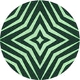 thumbnail image 1 of Ahgly Company Tapis Rond Lavable en Machine Intérieur Transitionnel Vert, 3 Pieds Rond, 1 of 7