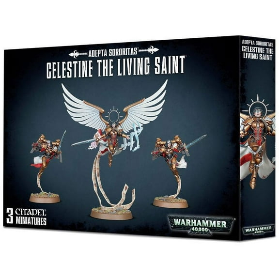 Warhammer 40,000 Adepta Sororitas Celestine theLiving Saint Miniatures