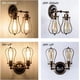 thumbnail image 2 of Lámpara de pared industrial de tubo de metal, lámpara de vapor estilo punk rústico retro con instalación rápida y sencilla para puertas, cocinas y casas de campo, casquillo de baquelita y hierro, 2 of 5