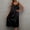 Black, variant on Women's Sleeveless Ice Silk Nightgown, Plus Size Loose Summer Sleepwear, Lace Trim Satin Loungewear Dress, Cooling Nightshirt, Oversized Comfy Pajamas, Breathable Silky House Dress for Ladies