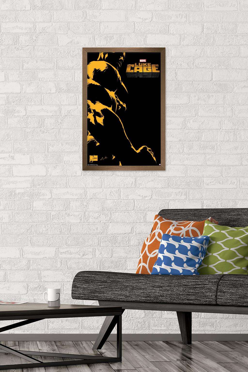 Marvel Comics TV - Luke Cage - One Sheet Wall Poster, 14.725" x 22.375", Framed