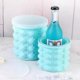 thumbnail image 4 of Ice Cube Maker Silicone Bucket Mold and Storage Container, Portable 2 in 1 Ice Cube Machine, Small Ice Container, 4 of 5