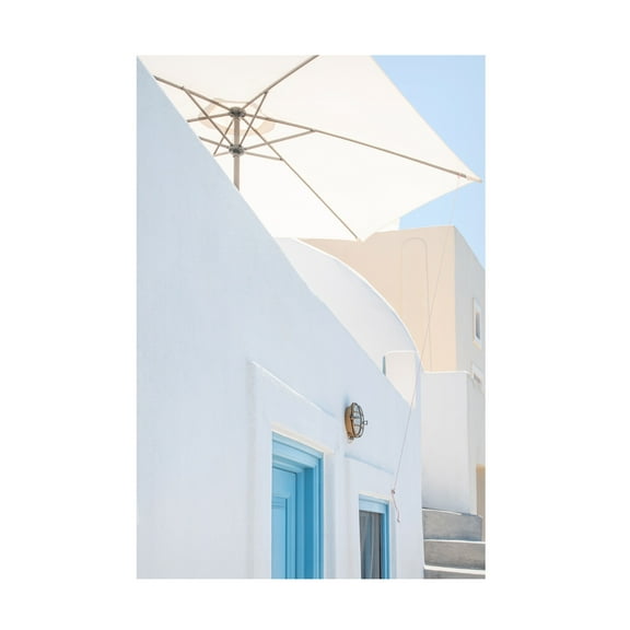 Trademark Fine Art Linda Wride Sunshade And Blue Doors Canvas Wall Art