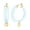 PASTEL BLUE, variant on Heart Charm Lucite Hoops