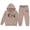 Khaki, variant on GobdXE Kids Girls 2 Piece Tracksuit Classic Brooklyn New York Letter Print Hoodie Jogger Pants Warm Daily School Clothing Set 3-4 Years,Dark Green