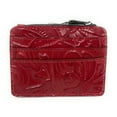 thumbnail image 2 of Patricia Nash Tooled Leather Cassis ID Card Case Wallet, Lava, 2 of 3