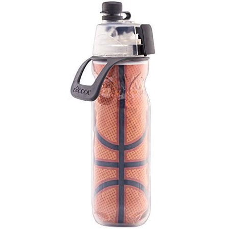 O2COOL Bouteille Isolée à Compression d'Eau 20 oz, 20 Onces, Basketball (HMCDP31)