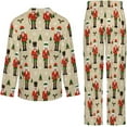 thumbnail image 6 of Top-kevin Nutcracker Soldier Gift Women's Long-Sleeve Shirt And Full-Length Bottom Pajama Set, 6 of 12